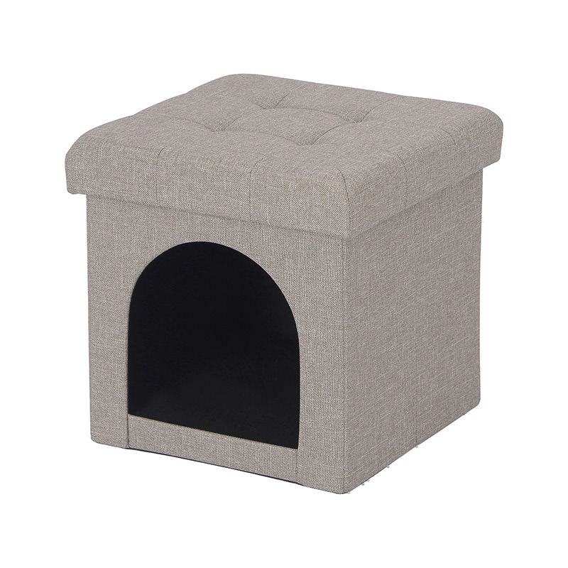 不二貿易 ペットハウススツール mini ライトグレー 1個（ご注文単位6個）【直送品】