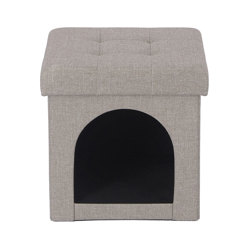 不二貿易 ペットハウススツール mini ライトグレー 1個(ご注文単位6個)【直送品】