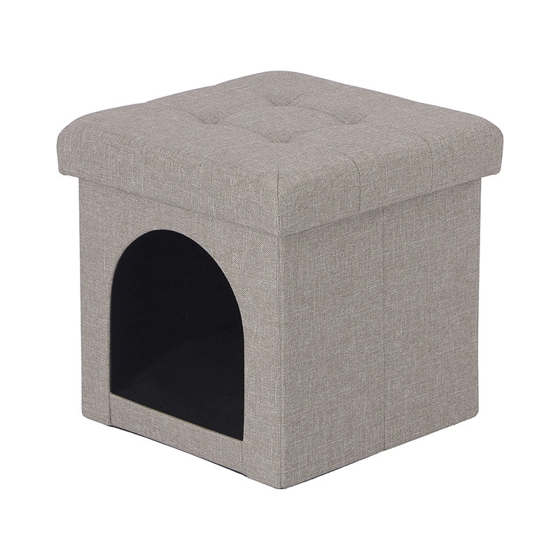 不二貿易 ペットハウススツール mini ライトグレー 1個(ご注文単位6個)【直送品】