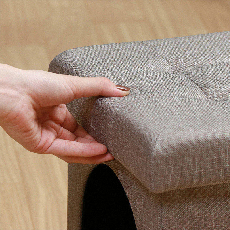 不二貿易 ペットハウススツール mini ライトグレー 1個(ご注文単位6個)【直送品】