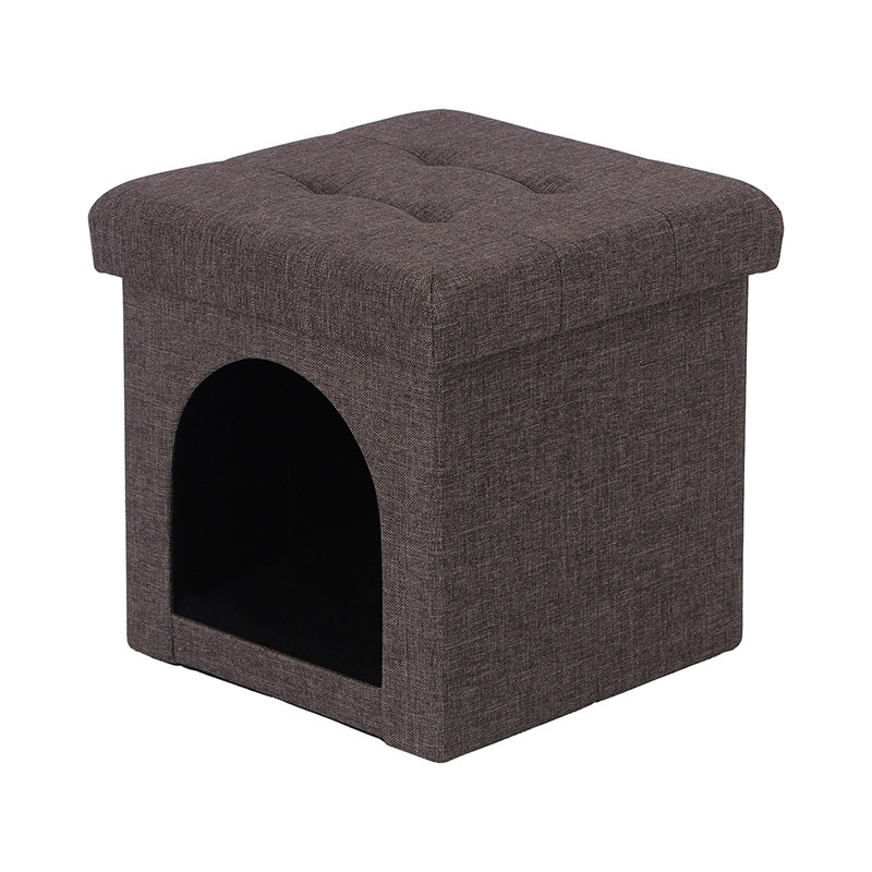 不二貿易 ペットハウススツール mini チャコールグレー 1個(ご注文単位6個)【直送品】