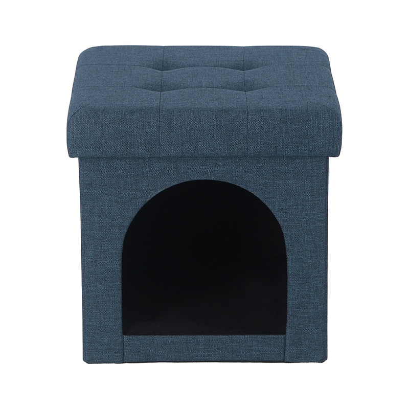 不二貿易 ペットハウススツール mini ネイビー 1個(ご注文単位6個)【直送品】