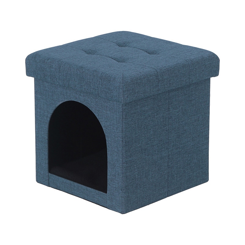 不二貿易 ペットハウススツール mini ネイビー 1個(ご注文単位6個)【直送品】