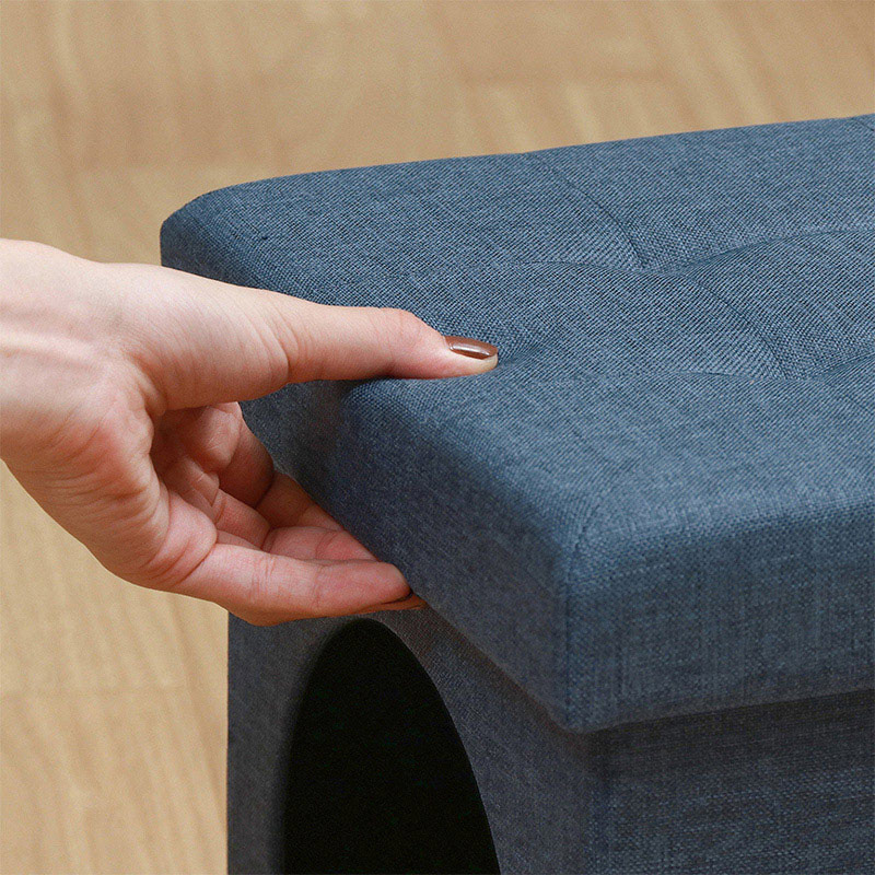 不二貿易 ペットハウススツール mini ネイビー 1個(ご注文単位6個)【直送品】