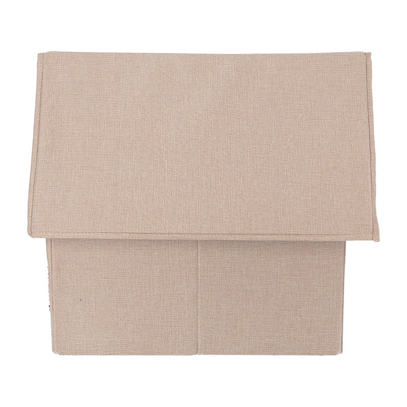 不二貿易 ペットハウス三角屋根 Lサイズ ベージュ 1個(ご注文単位1個)【直送品】