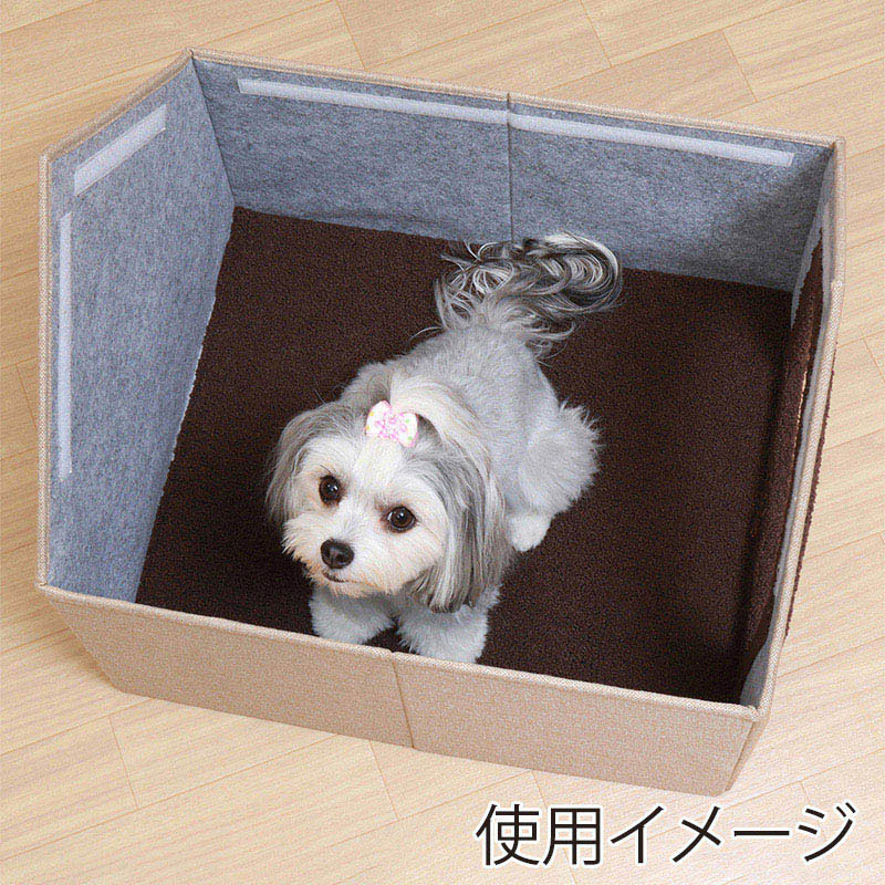 不二貿易 ペットハウス三角屋根 Lサイズ ベージュ 1個(ご注文単位1個)【直送品】