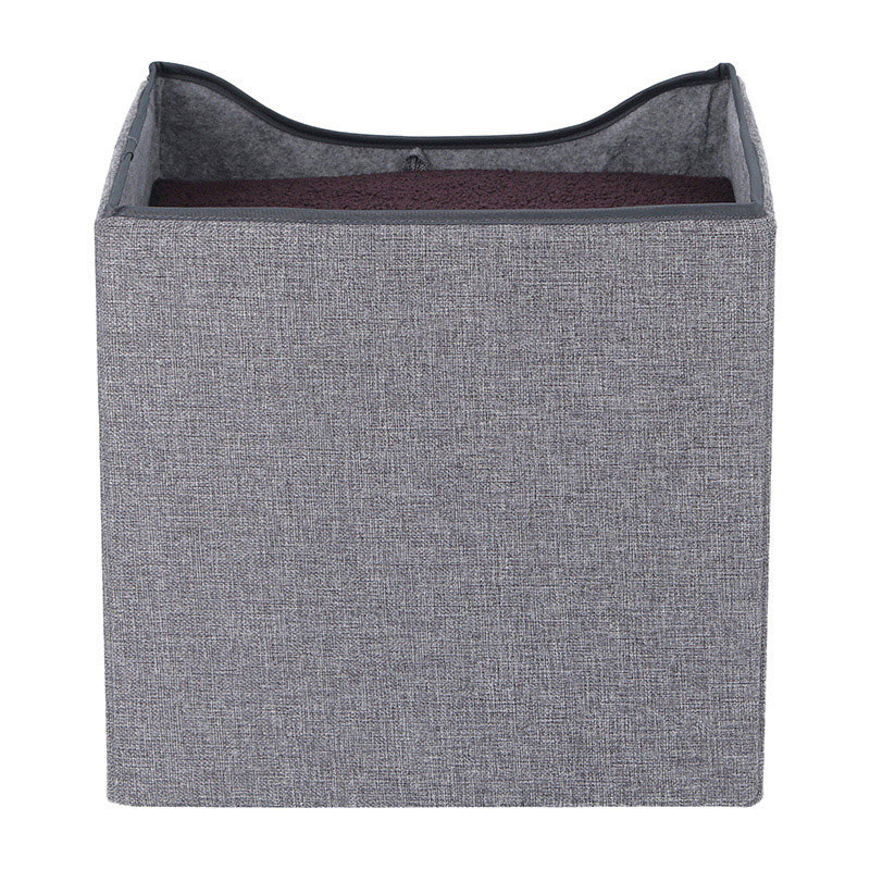 不二貿易 ペットハウス ルーフベッド付き グレー 1個(ご注文単位1個)【直送品】