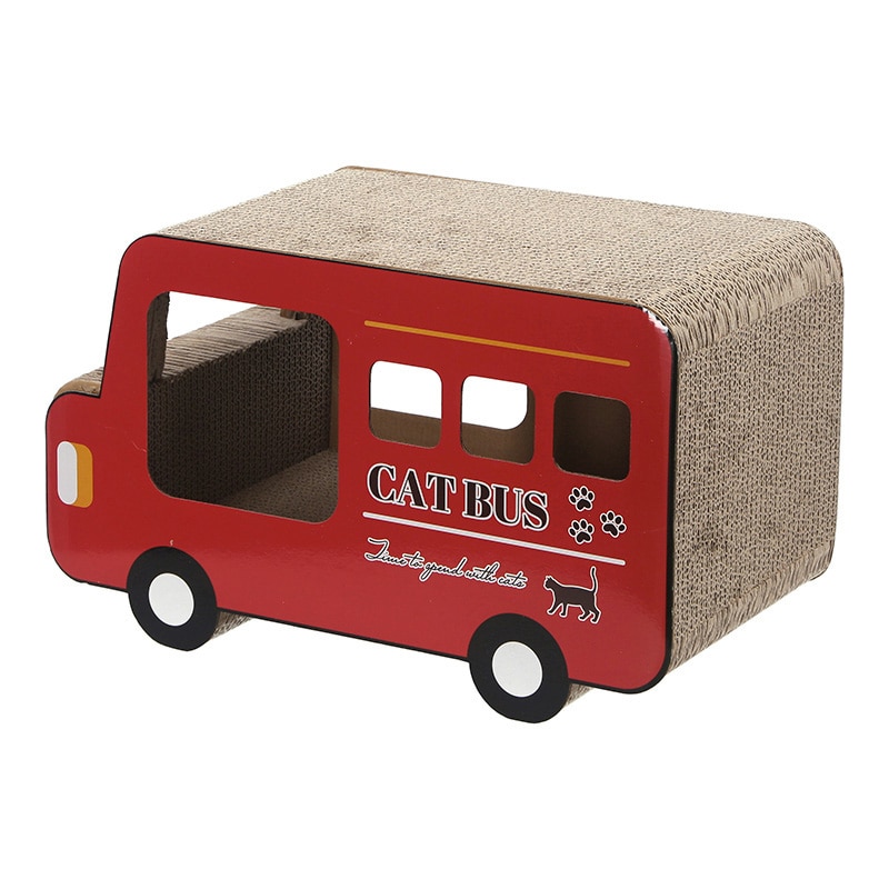 不二貿易 猫の爪とぎ ロンドンバス 1個（ご注文単位2個）【直送品】