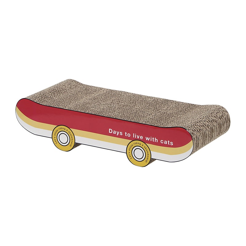 不二貿易 猫の爪とぎ スケボー 1個（ご注文単位6個）【直送品】