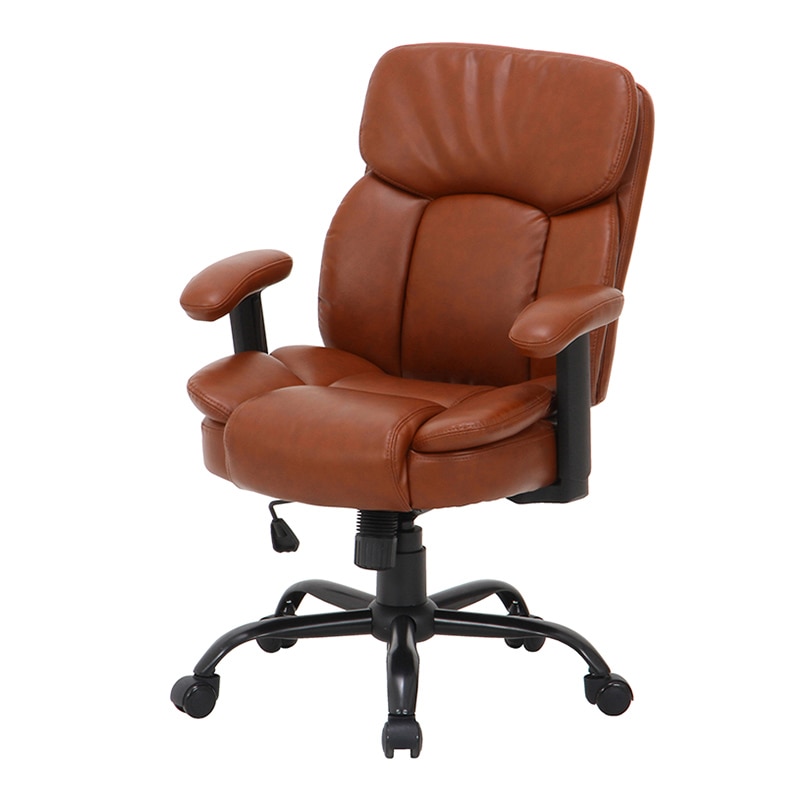 不二貿易 PUプレジデントチェアー マンチェスター ブラウン 1台（ご注文単位1台）【直送品】