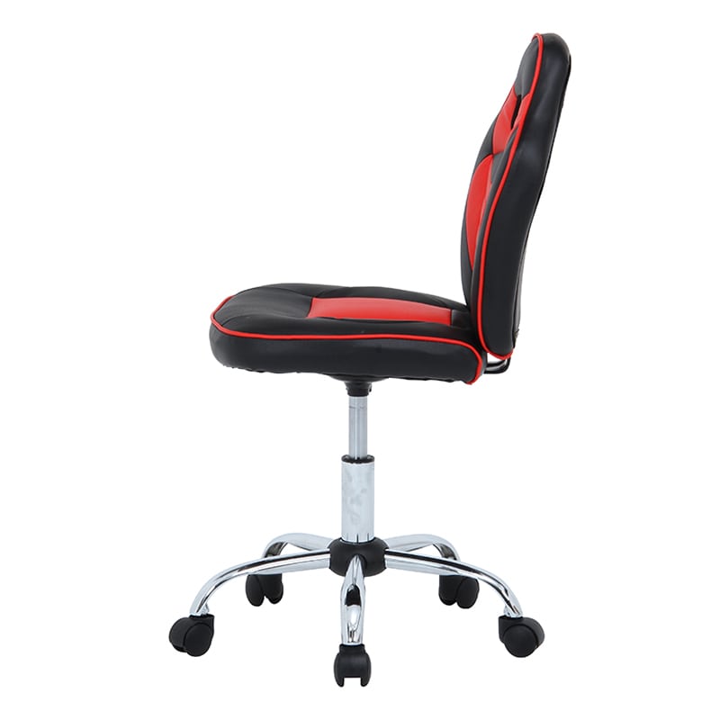 不二貿易 レーシングチェア キッズ用 レッド 1台(ご注文単位1台)【直送品】