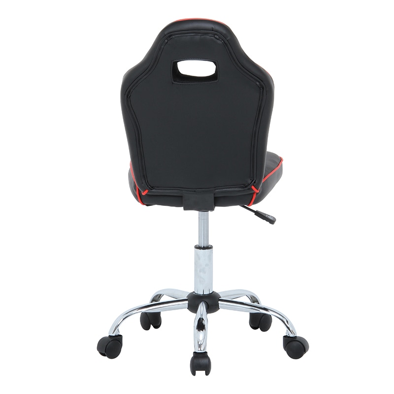 不二貿易 レーシングチェア キッズ用 レッド 1台(ご注文単位1台)【直送品】