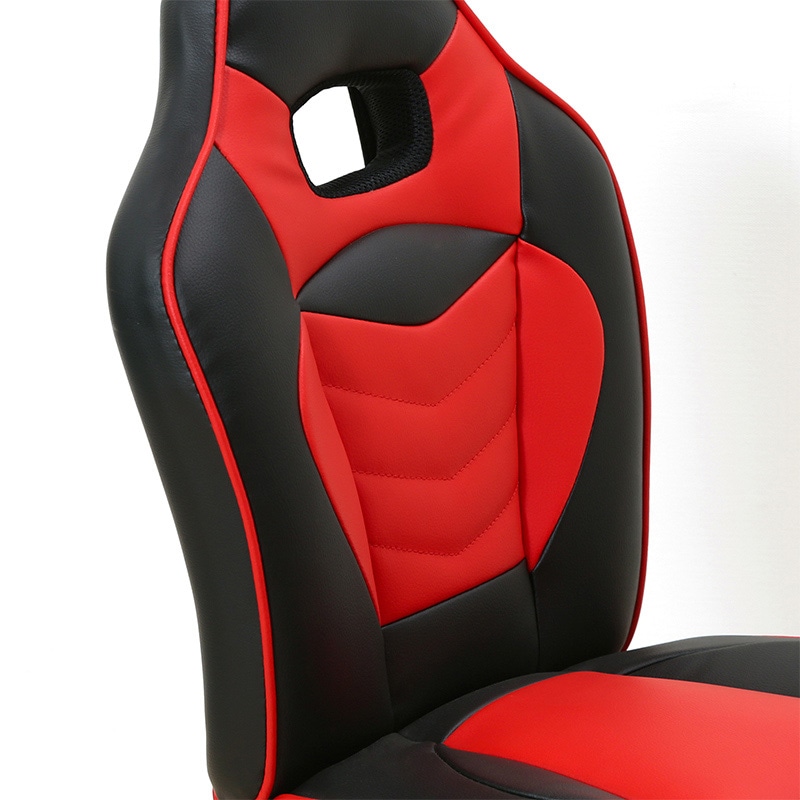 不二貿易 レーシングチェア キッズ用 レッド 1台(ご注文単位1台)【直送品】