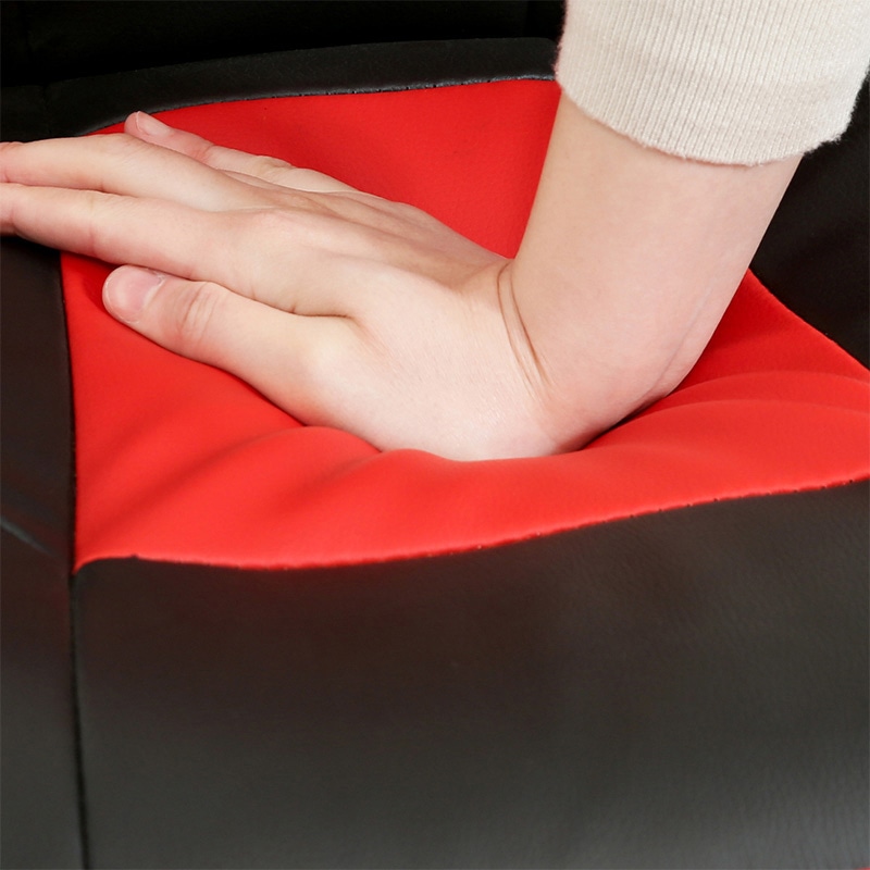 不二貿易 レーシングチェア キッズ用 レッド 1台(ご注文単位1台)【直送品】