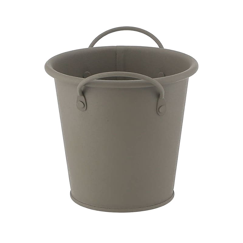 不二貿易 スチールラウンドバケツ S カーキ 61433 1個（ご注文単位5個）【直送品】