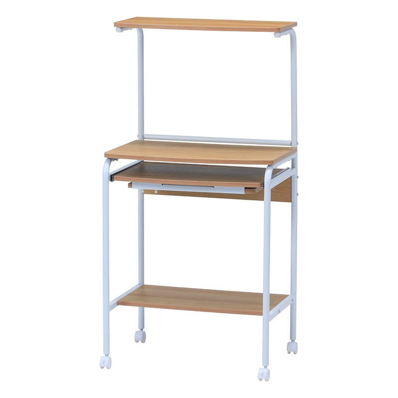 不二貿易 シンプルPCデスク フィット ナチュラル 1台(ご注文単位1台)【直送品】