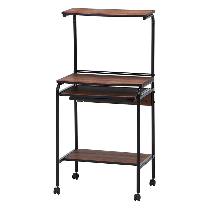 不二貿易 シンプルPCデスク フィット ブラウン 1台（ご注文単位1台）【直送品】