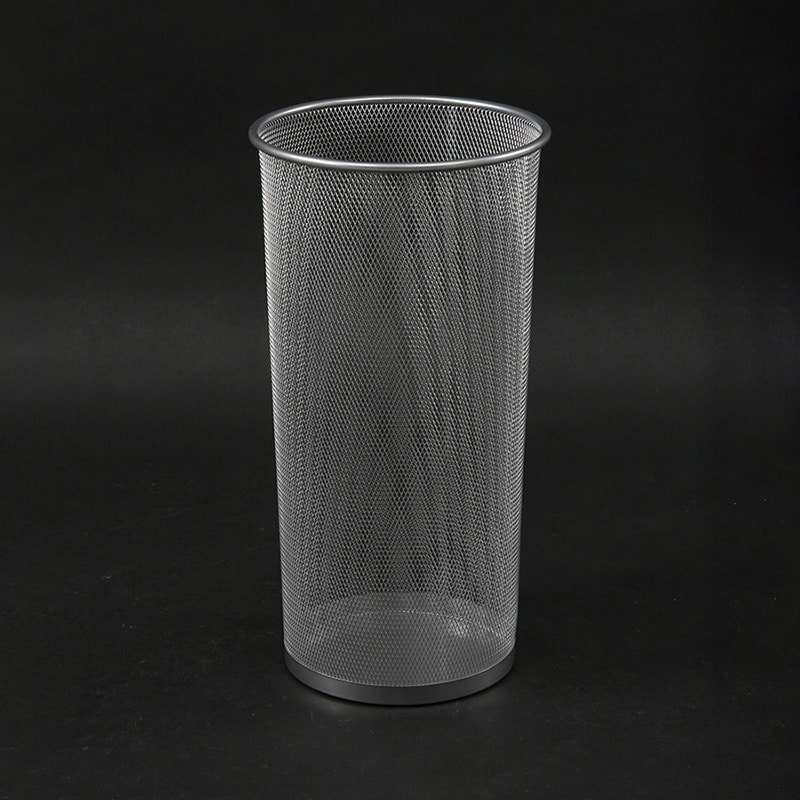 不二貿易 メッシュ傘立て 大 直径25.5×50cm シルバー 69289 1台（ご注文単位6台）【直送品】