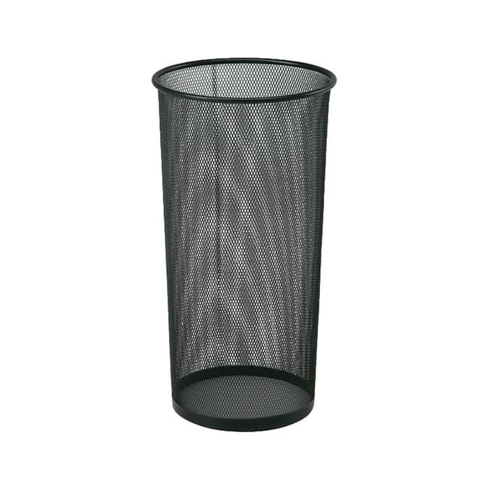 不二貿易 メッシュ傘立て 大 直径25.5×50cm ブラック 69809 1台（ご注文単位6台）【直送品】