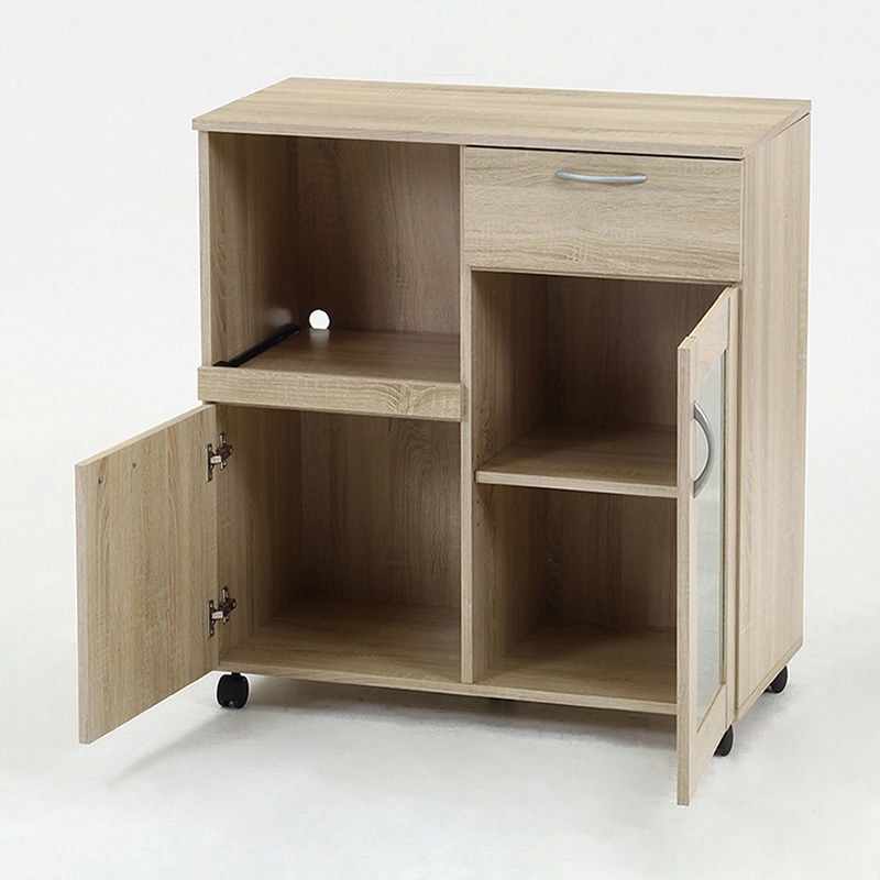 不二貿易 キッチンワゴン ホワイトオーク 1台(ご注文単位1台)【直送品】