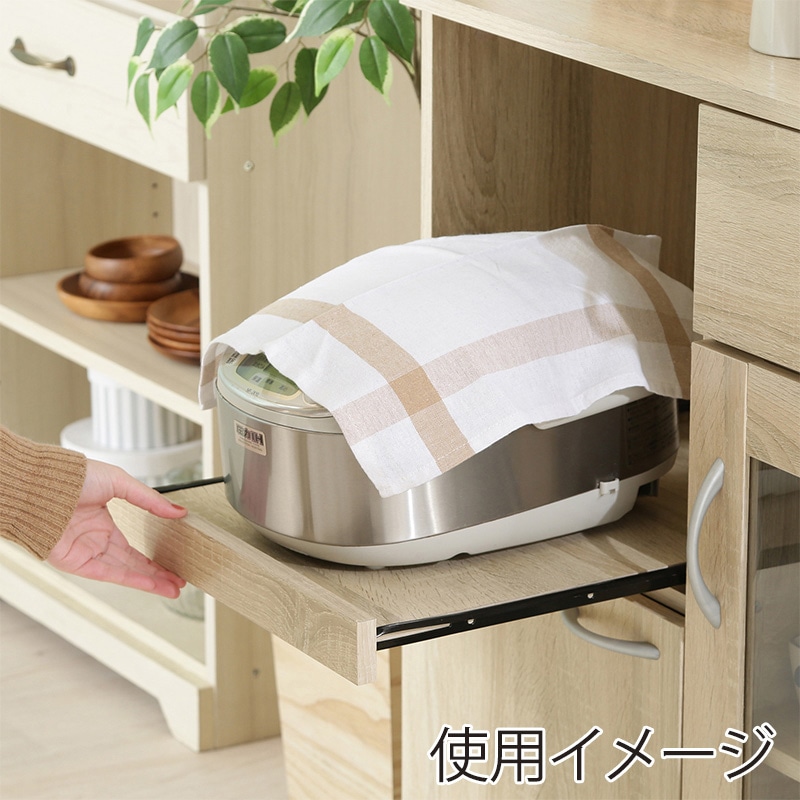 不二貿易 キッチンワゴン ホワイトオーク 1台(ご注文単位1台)【直送品】