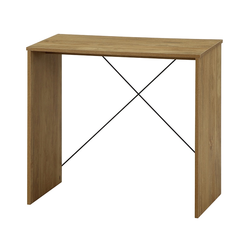 不二貿易 EZBO ワイヤーデスク オークナチュラル 1台（ご注文単位1台）【直送品】