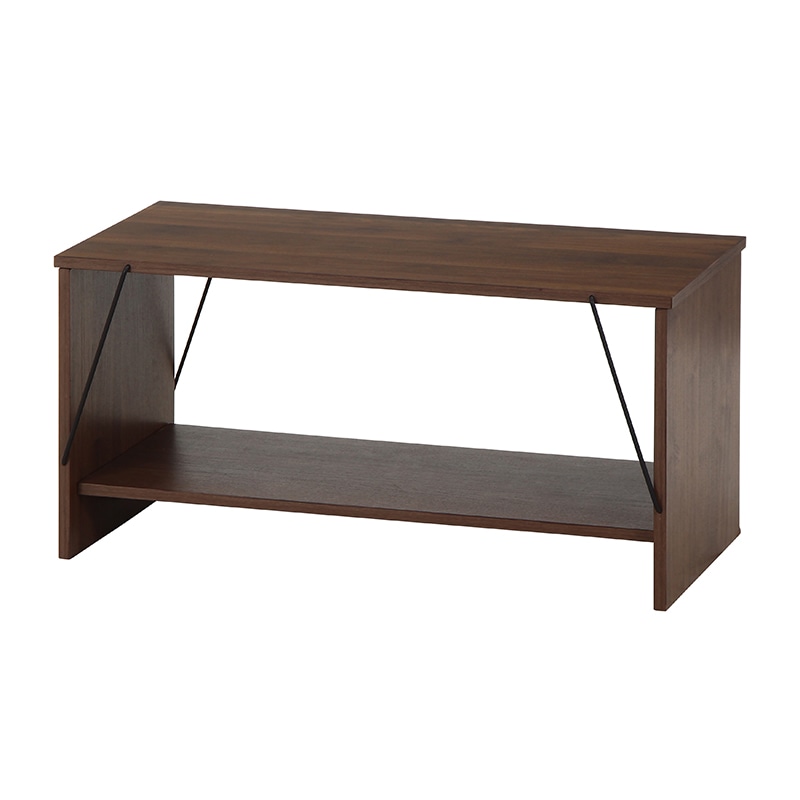 不二貿易 EZBO ワイヤーテーブル ミディアムブラウン 1台（ご注文単位1台）【直送品】