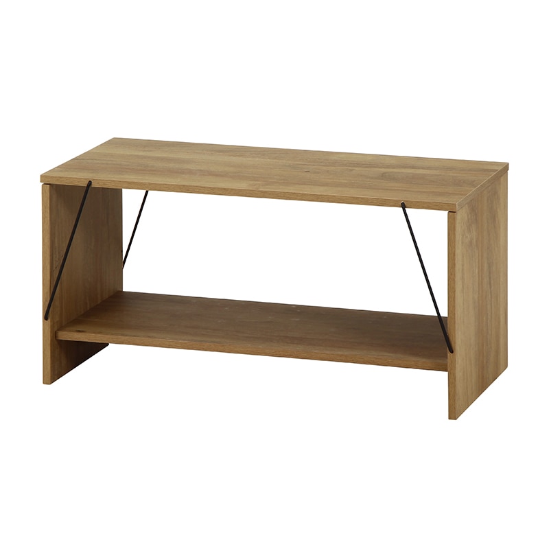 不二貿易 EZBO ワイヤーテーブル オークナチュラル 1台（ご注文単位1台）【直送品】