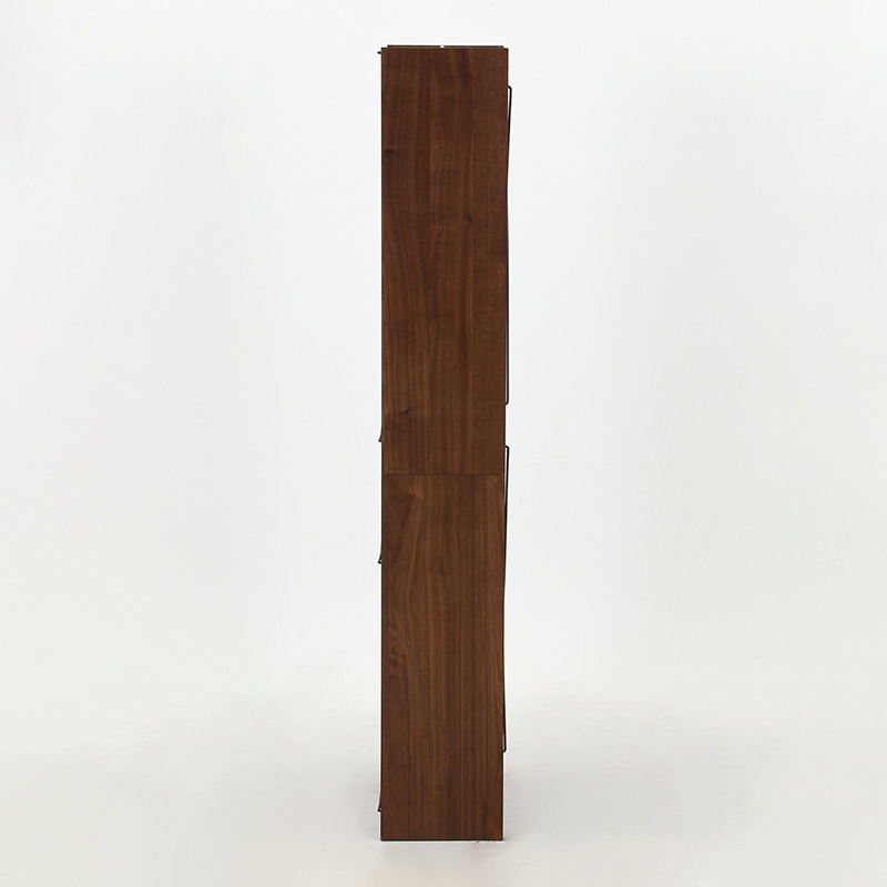 不二貿易 EZBO オープンラック 6段 ミディアムブラウン 1台(ご注文単位1台)【直送品】