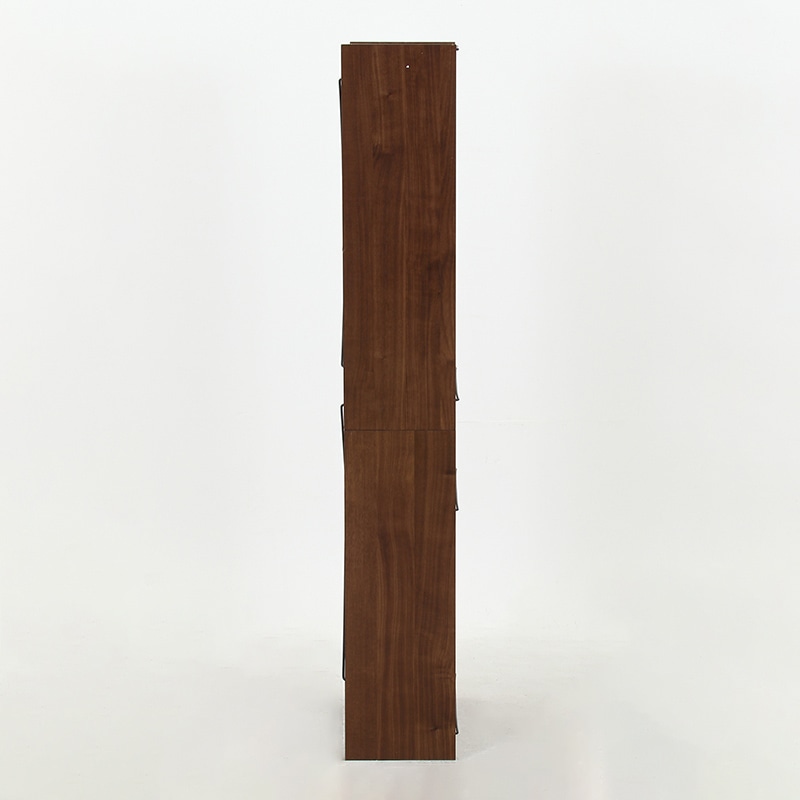 不二貿易 EZBO オープンラック 6段 ミディアムブラウン 1台(ご注文単位1台)【直送品】