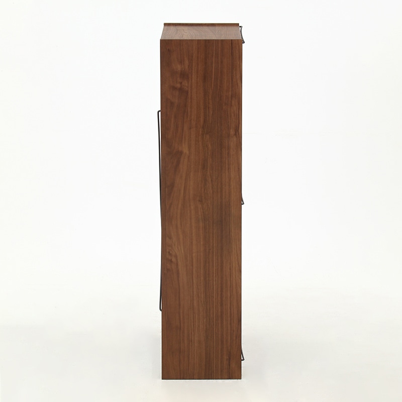 不二貿易 EZBO オープンラック 4段 ミディアムブラウン 1台(ご注文単位1台)【直送品】