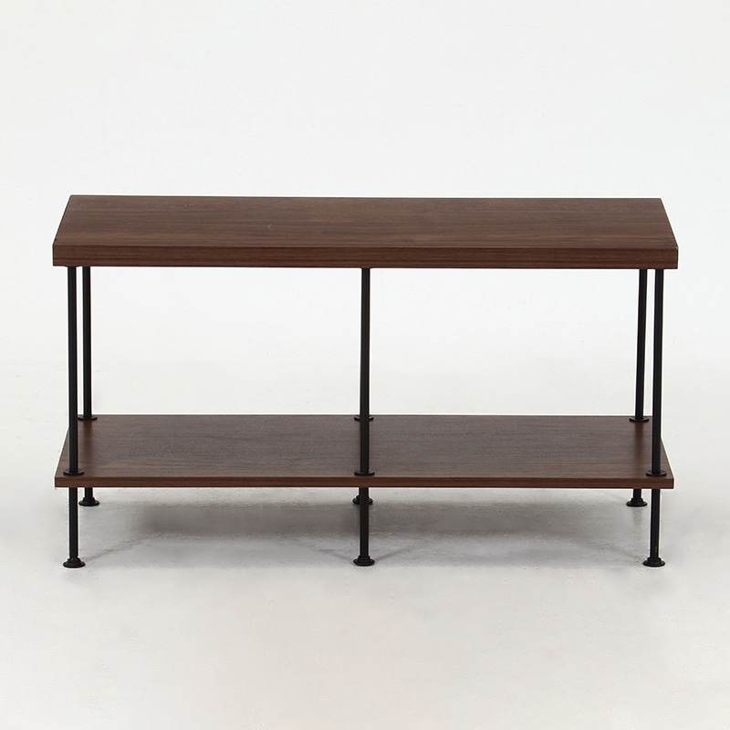 不二貿易 EZBO ツイストロックTV台 9cm幅 ミディアムブラウン 1台（ご注文単位1台）【直送品】