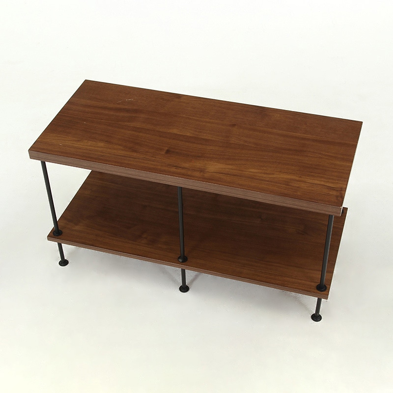 不二貿易 EZBO ツイストロックTV台 9cm幅 ミディアムブラウン 1台（ご注文単位1台）【直送品】