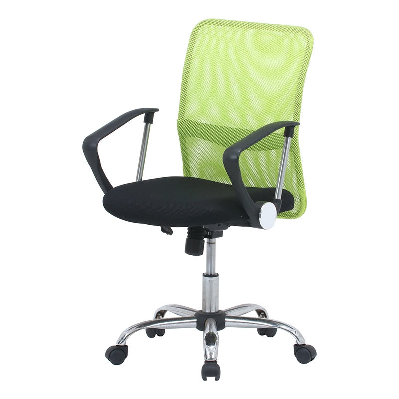 不二貿易 メッシュバックチェアー グリーン HF-78GR 1台（ご注文単位1台）【直送品】