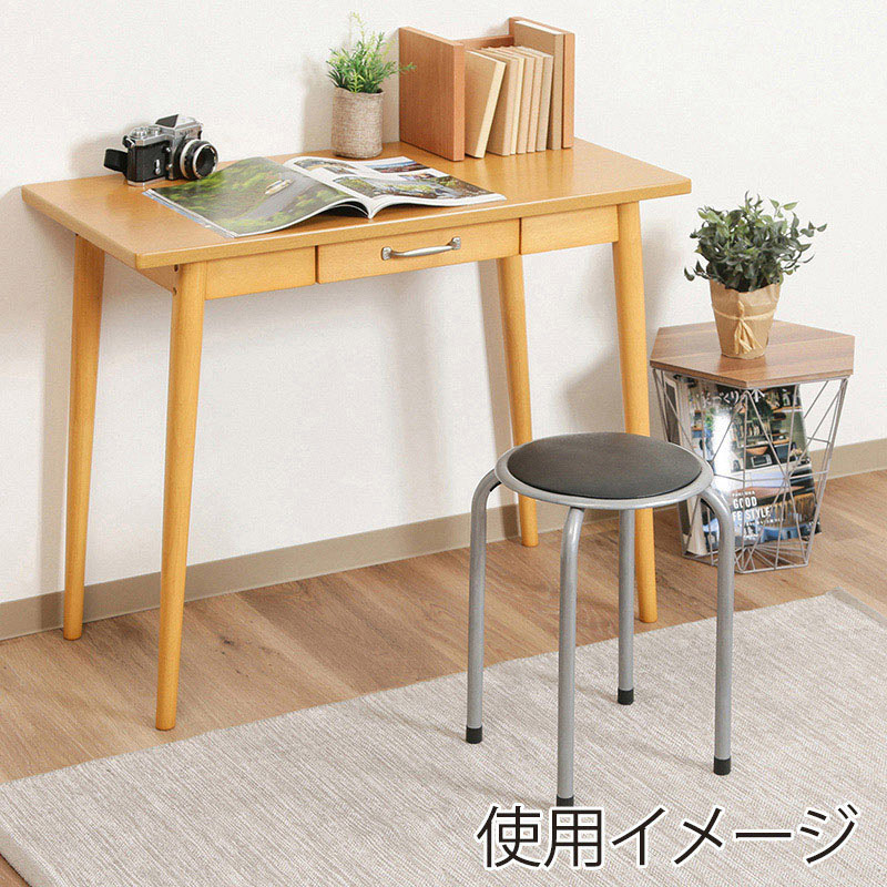 不二貿易 パイプ丸イス ブラック FB-01BK(1010BK) 1台（ご注文単位12台）【直送品】