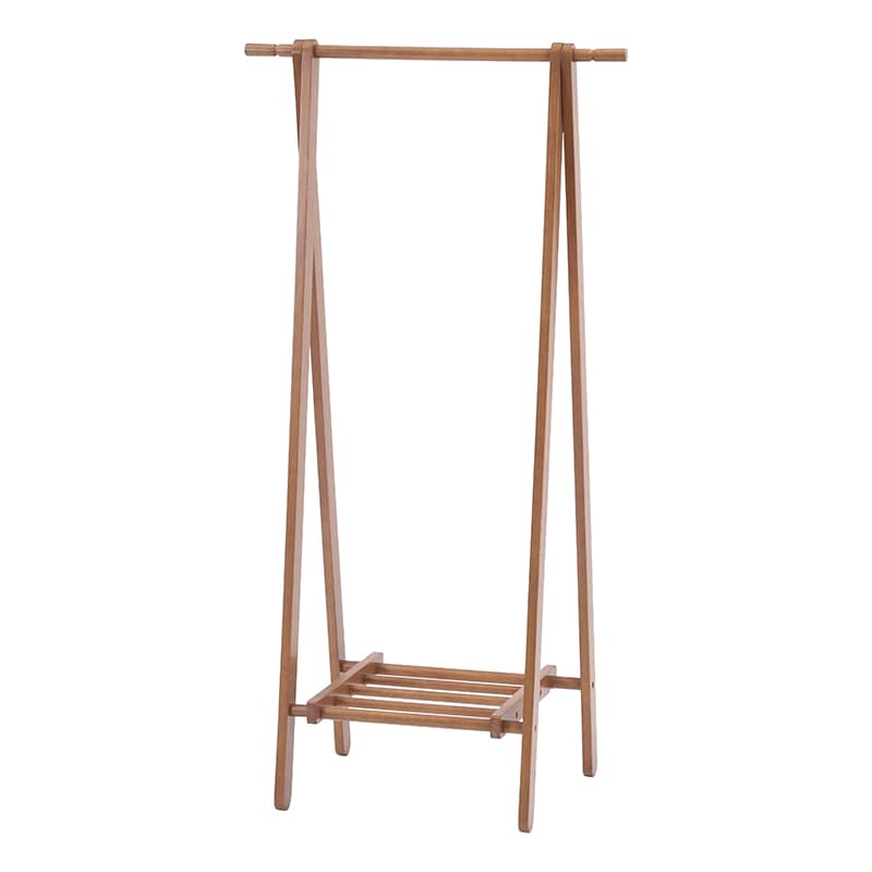 不二貿易 木製ハンガー ブラウン 6110-6-80(KI) 1個（ご注文単位3個）【直送品】