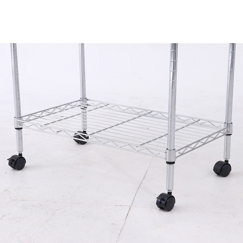 不二貿易 メタルマルチシェルフ 3段 60cm幅 クロム MS-63593CR 1台(ご注文単位1台)【直送品】