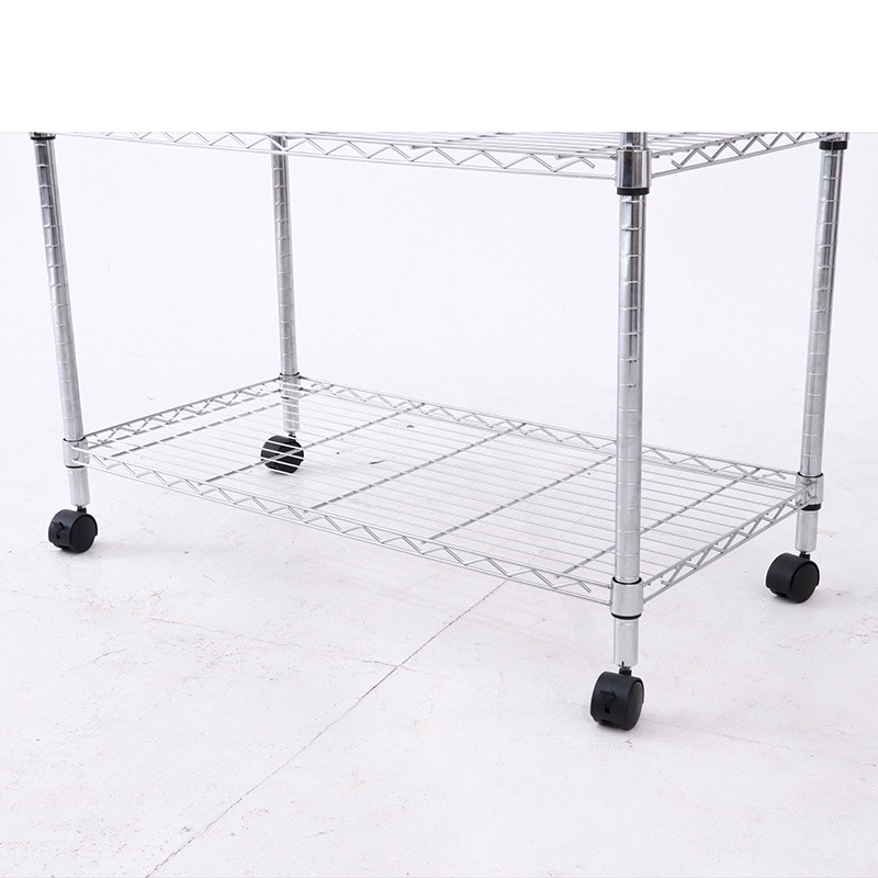 不二貿易 メタルマルチシェルフ 4段 90cm幅 クロム MS-945154CR 1台(ご注文単位1台)【直送品】