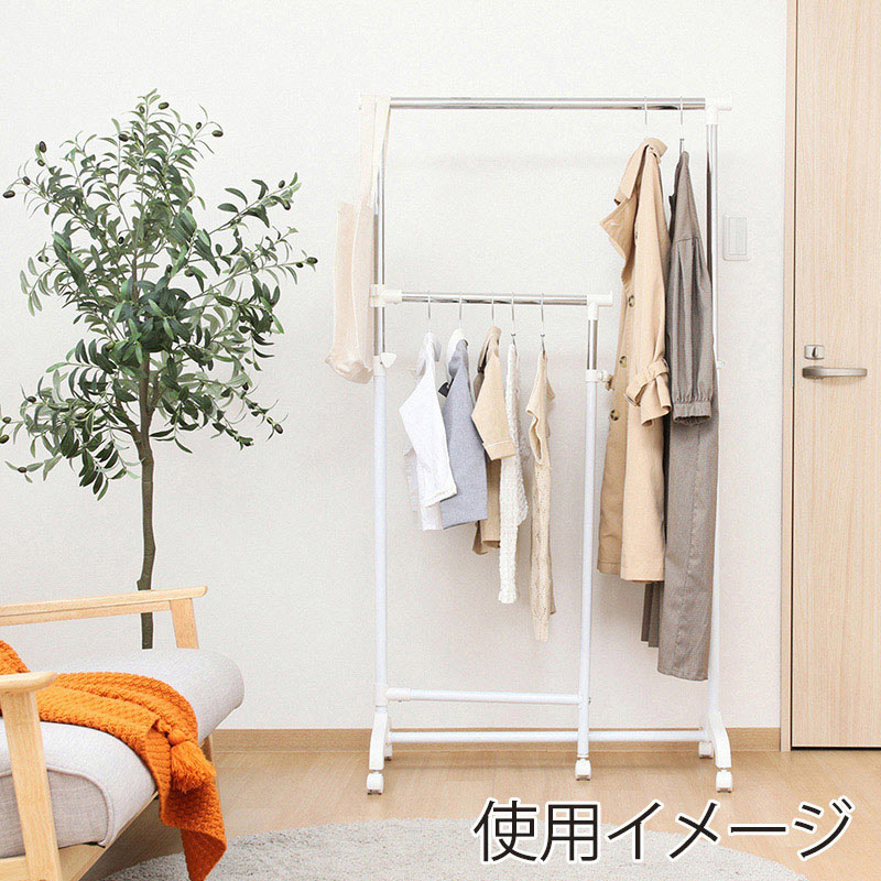 不二貿易 3WAYハンガー 1個（ご注文単位4個）【直送品】