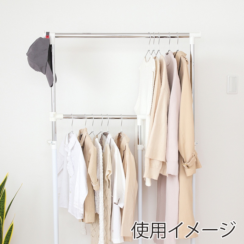 不二貿易 3WAYハンガー 1個（ご注文単位4個）【直送品】