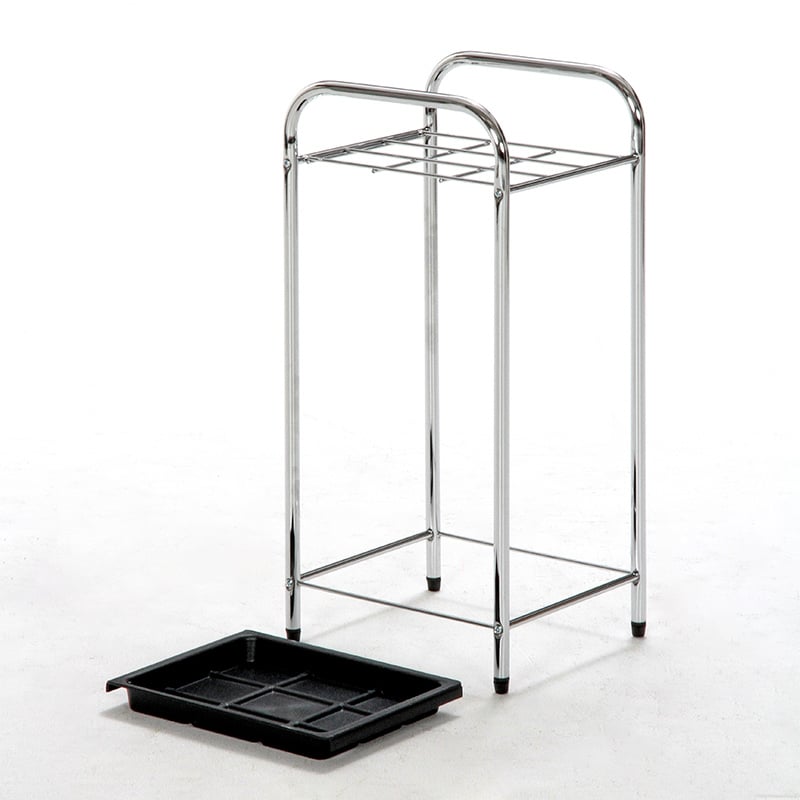 不二貿易 クロム傘立て 9マス 95709 1個（ご注文単位1個）【直送品】