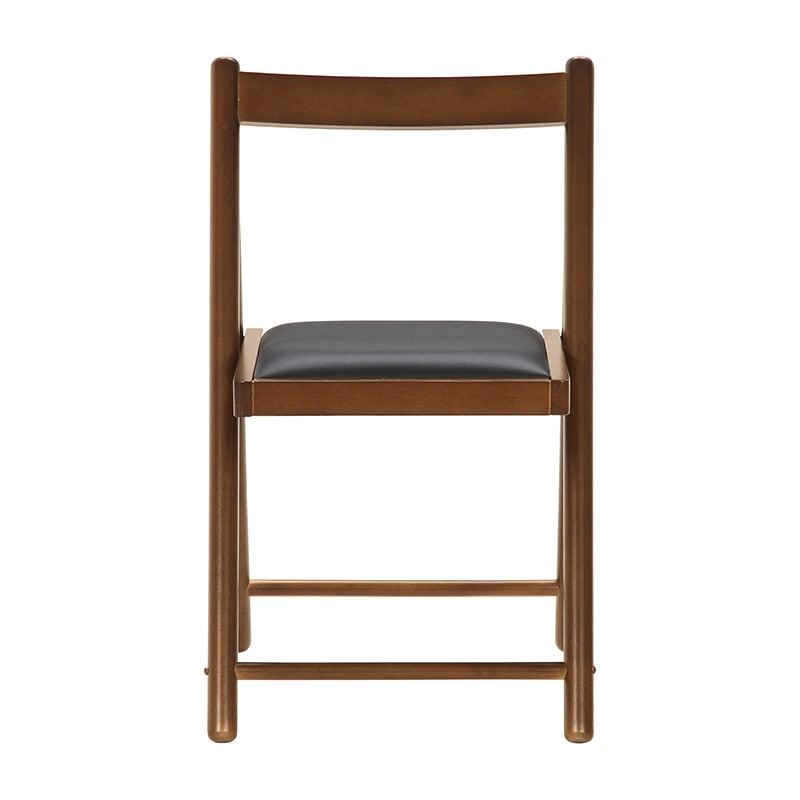 不二貿易 フォールディングチェアー ミラン ブラウン 1台(ご注文単位1台)【直送品】