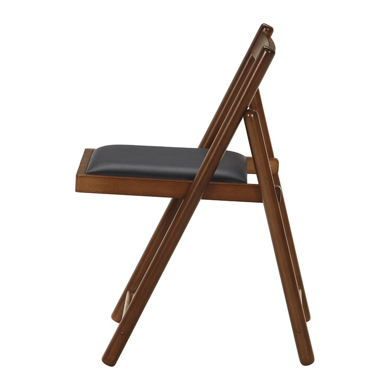 不二貿易 フォールディングチェアー ミラン ブラウン 1台(ご注文単位1台)【直送品】