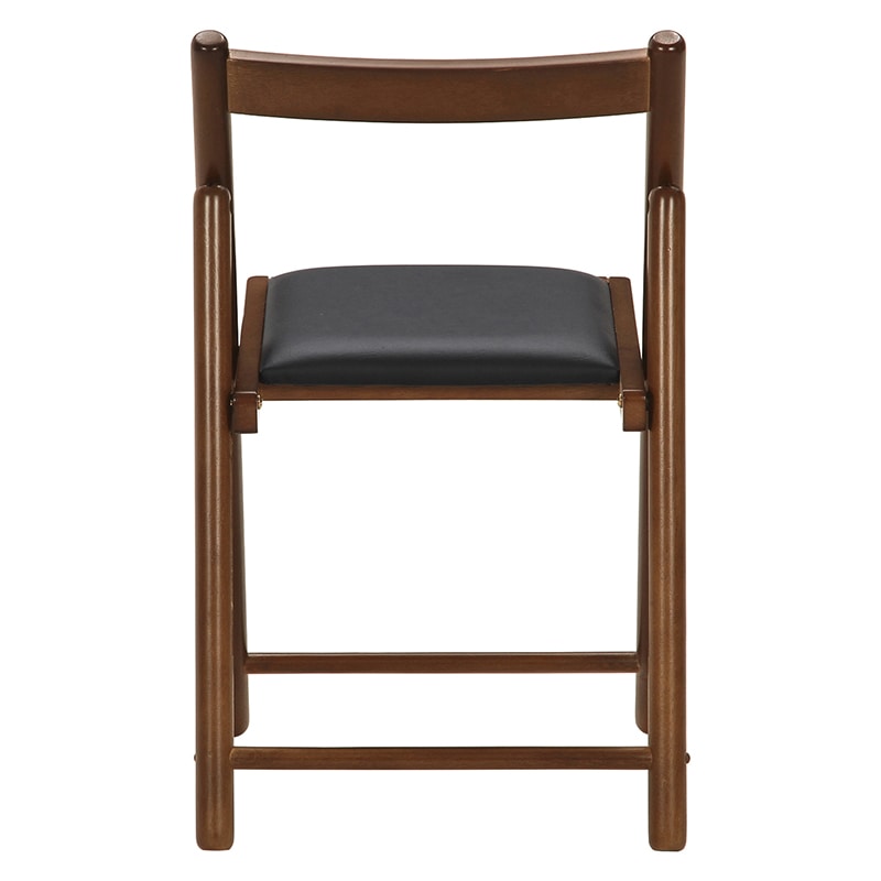 不二貿易 フォールディングチェアー ミラン ブラウン 1台(ご注文単位1台)【直送品】