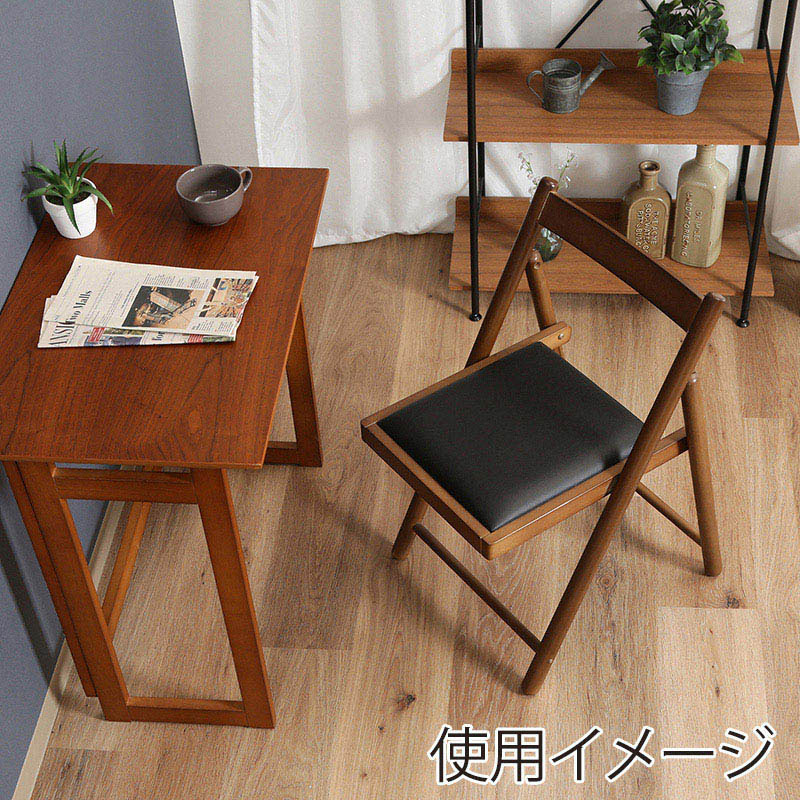 不二貿易 フォールディングチェアー ミラン ブラウン 1台(ご注文単位1台)【直送品】