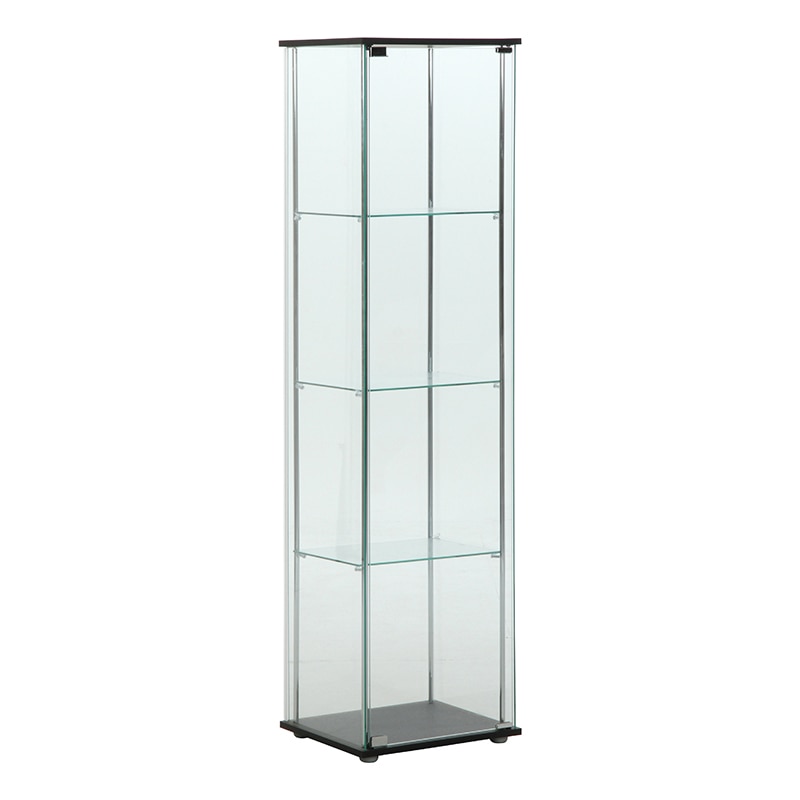 不二貿易 ガラスコレクションケース 4段 1台（ご注文単位1台）【直送品】