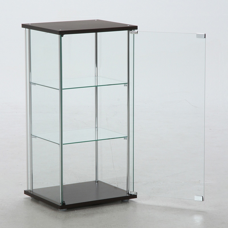 不二貿易 ガラスコレクションケース 3段 1台（ご注文単位1台）【直送品】