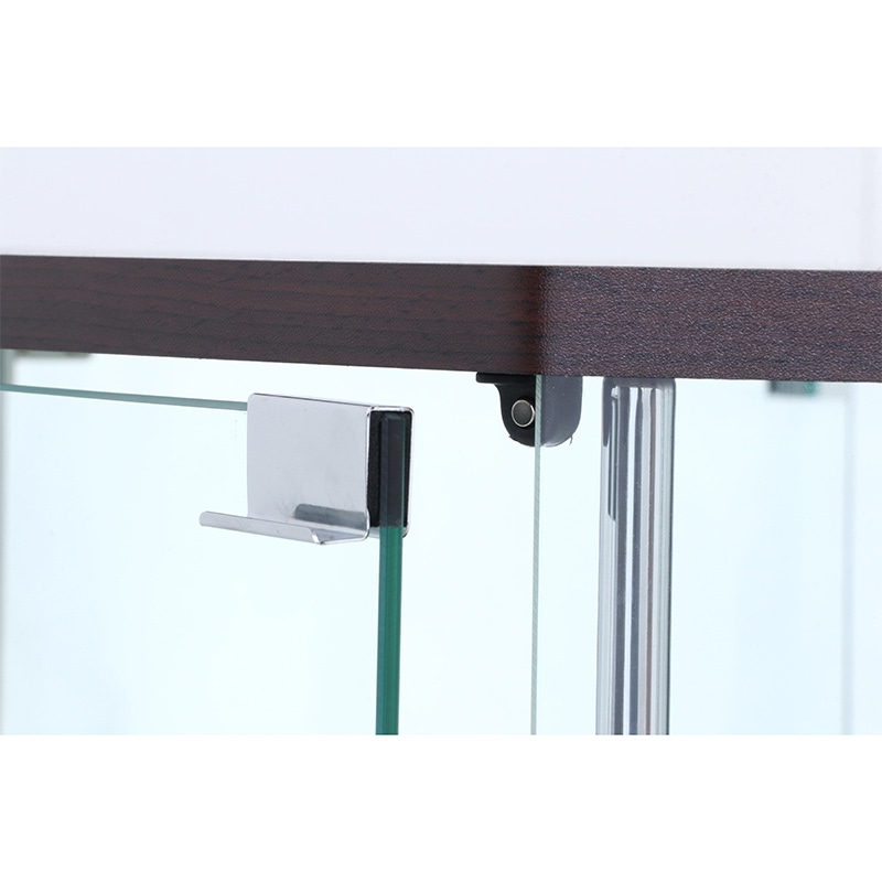 不二貿易 ガラスコレクションケース コーナータイプ 背面ミラー付き 1台（ご注文単位1台）【直送品】