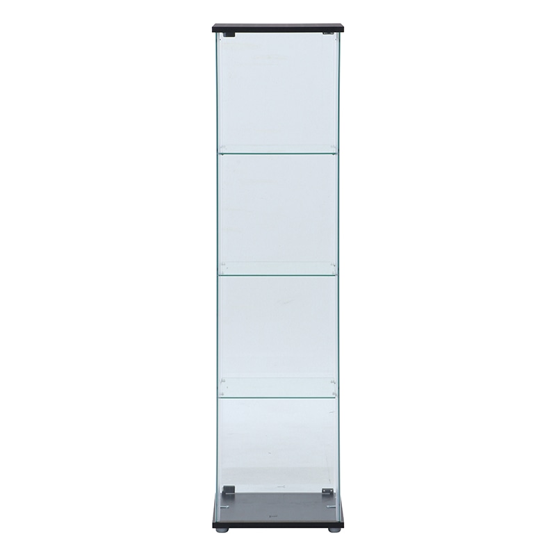 不二貿易 ガラスコレクションケース 4段 クリア TMG-G130 1台（ご注文単位1台）【直送品】