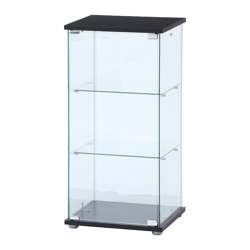 不二貿易 ガラスコレクションケース 3段 クリア TMG-G132 1台（ご注文単位1台）【直送品】